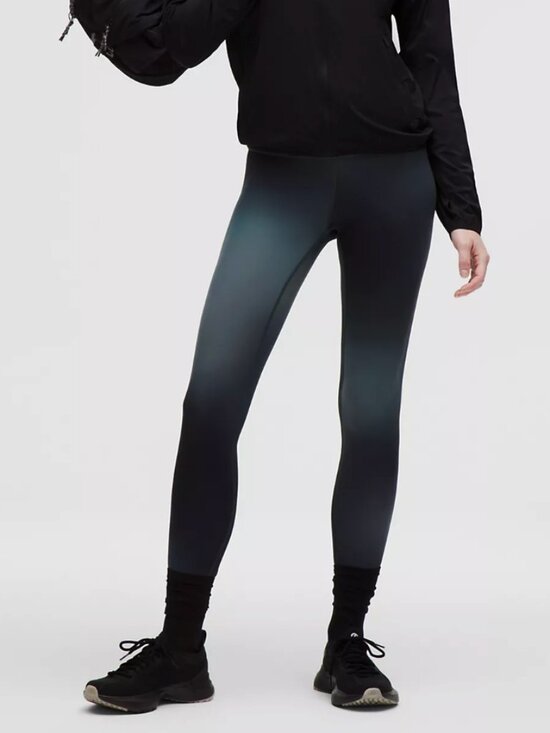 lululemon athletica Pants - Lululemon Women's Wunder Train High-Rise Tight 25" Midnight Haze Black Size 10